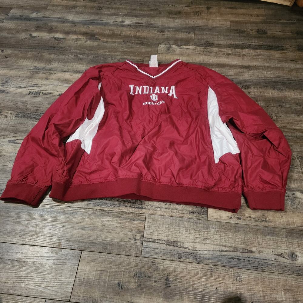 Indiana Hoosiers Red Oak Windbreaker Pull over Mens Size XL 2567